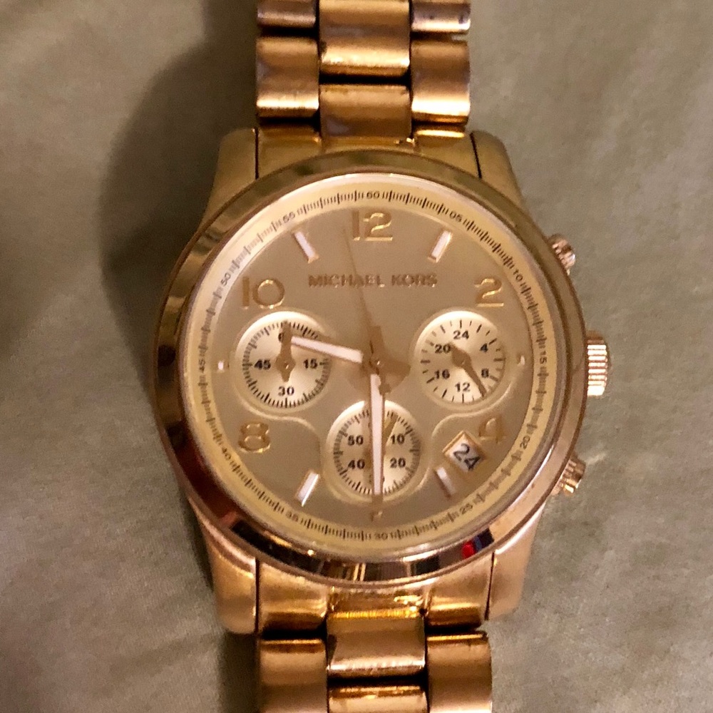 Michael Kors Gold Tone Runway Women’s Watch